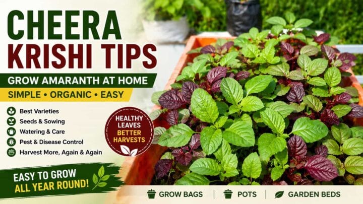 Cheera Krishi tips for growing red and green amaranth using organic methods Cheera Krishi tips for growing red and green amaranth using organic methods