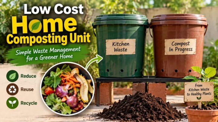 Low Cost Home Composting Unit for Kitchen Waste