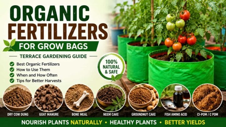 Organic fertilizers for grow bags and terrace vegetable gardening Organic fertilizers for grow bags and terrace vegetable gardening