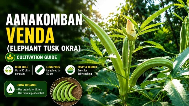 Aanakomban Venda (Elephant Tusk Okra) Cultivation Guide – Growing Giant Organic Okra at Home Aanakomban Venda (Elephant Tusk Okra) Cultivation Guide – Growing Giant Organic Okra at Home