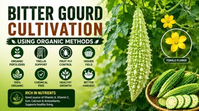 Bitter Gourd Cultivation Using Organic Fertilizers, Pesticides , Fruit fly Management Bitter Gourd Cultivation Using Organic Fertilizers, Pesticides , Fruit fly Management