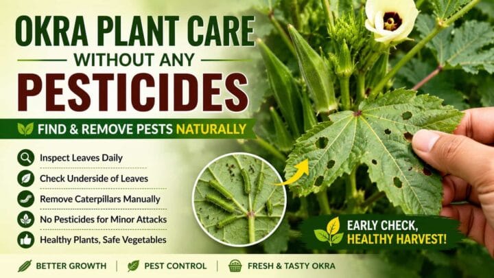 Okra plant care without pesticides and natural methods to find and remove caterpillars Okra plant care without pesticides and natural methods to find and remove caterpillars