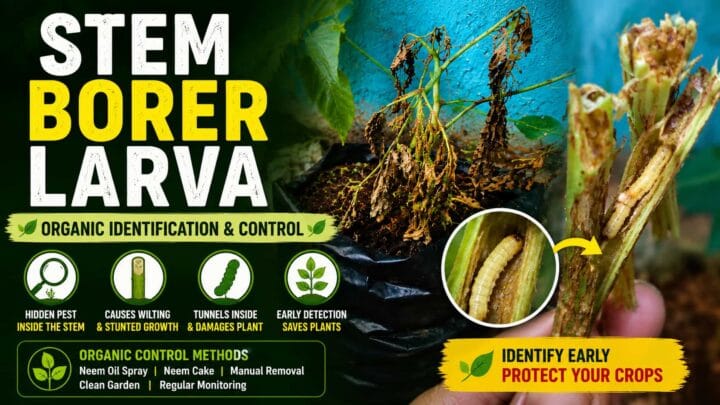 Stem Borer Larva in Plants - Identification, Damage, and Organic Control Stem Borer Larva in Plants - Identification, Damage, and Organic Control